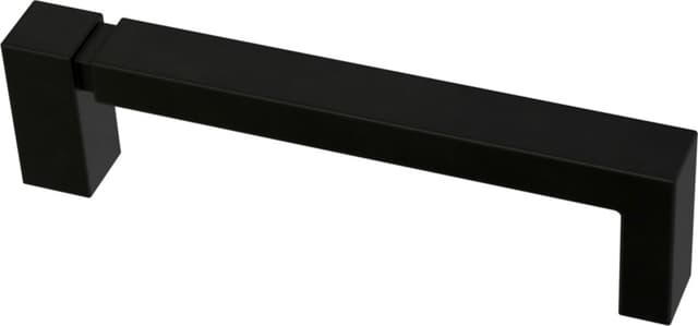 Franklin Brass Asymmetric Notched Pull, 3-3/4" (96mm) CC, Matte Black - P40823K-FB-C