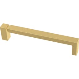 Franklin Brass Asymmetric Notched Pull, 5-1/16" (128mm) CC, Modern Gold - P40824K-117-C