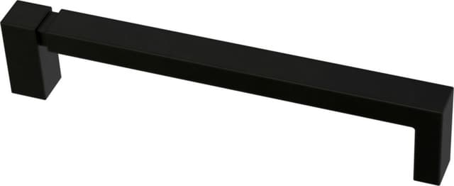 Franklin Brass Asymmetric Notched Pull, 5-1/16" (128mm) CC, Matte Black - P40824K-FB-C