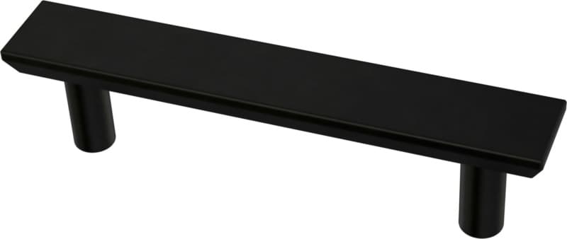 Franklin Brass Simple Chamfered Pull, 3" (76mm) CC, Matte Black - P40844K-FB-C