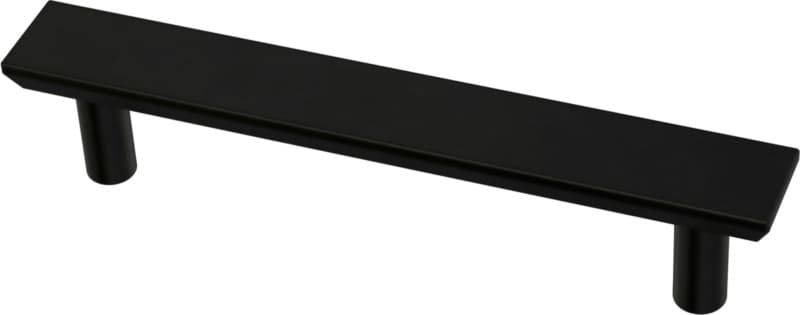 Franklin Brass Simple Chamfered Pull, 3-3/4" (96mm) CC, Matte Black - P40845K-FB-C