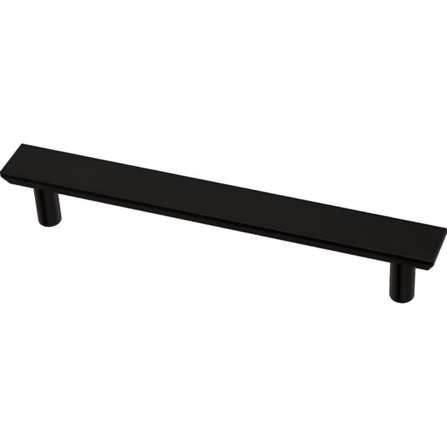 Franklin Brass Simple Chamfered Pull, 5-1/16" (128mm) CC, Matte Black - P40846K-FB-B