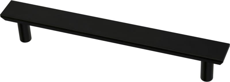 Franklin Brass Simple Chamfered Pull, 5-1/16" (128mm) CC, Matte Black - P40846K-FB-C
