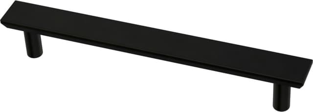 Franklin Brass Simple Chamfered Pull, 5-1/16" (128mm) CC, Matte Black - P40846K-FB-C