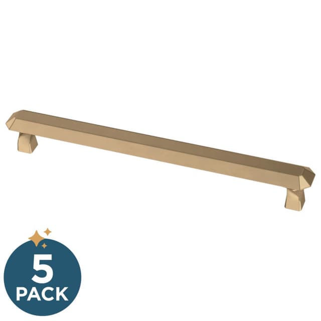 Franklin Brass Napier Pull, 6-5/16" (160mm), Champagne Bronze, 5 pack - P41763K-CZ-B
