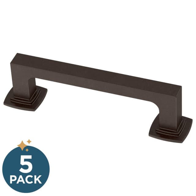 Franklin Brass Parow Pull, 3-3/4" (96mm), Deep Bronze, 5 pack - P41770K-324-B