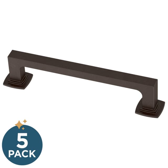 Franklin Brass Parow Pull, 5-1/16" (128mm), Deep Bronze, 5 pack - P41771K-324-B