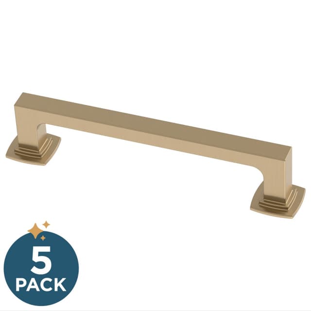 Franklin Brass Parow Pull, 5-1/16" (128mm), Champagne Bronze, 5 pack - P41771K-CZ-B