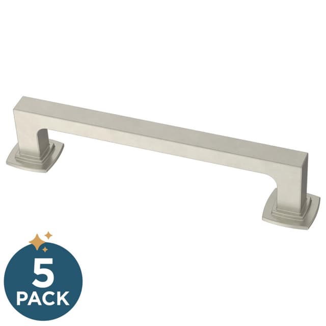 Franklin Brass Parow Pull, 5-1/16" (128mm), Satin Nickel, 5 pack - P41771K-SN-B