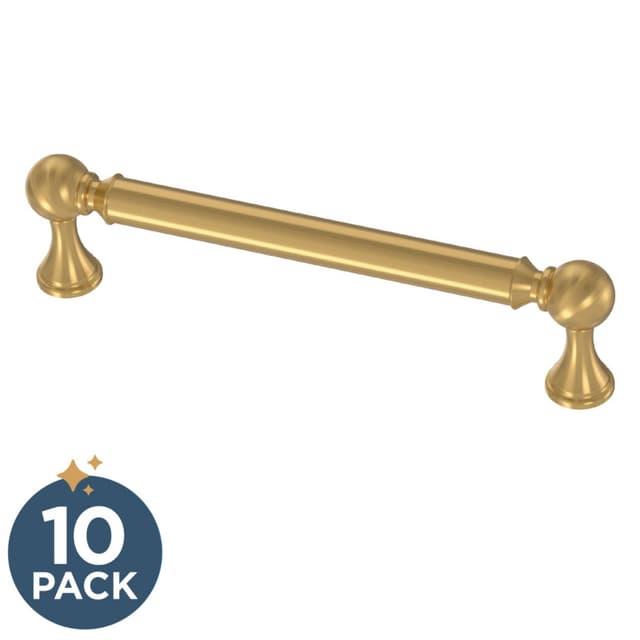 Franklin Brass Classic Farmhouse Pull, 5-1/16" (128mm), Modern Gold, 10 pack - P41930C-117-B