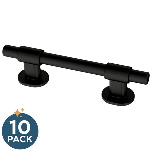 Franklin Brass Adjusta-Pull(TM) Francisco Pull, 1-3/8"-4" (35/102mm), Matte Black, 10 pack - P44364-FB-B2