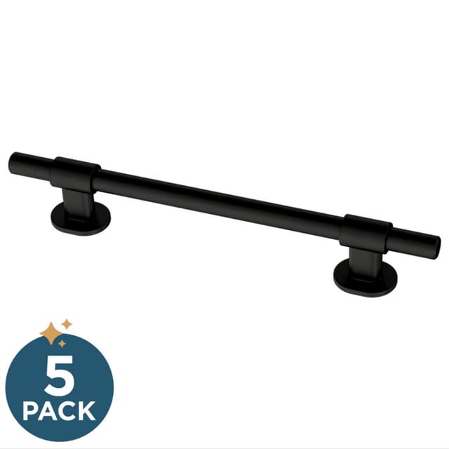 Franklin Brass Adjusta-Pull(TM) Francisco Pull, 1-3/8"-6-5/16"(35/160mm), Matte Black, 5 pack - P44365-FB-B