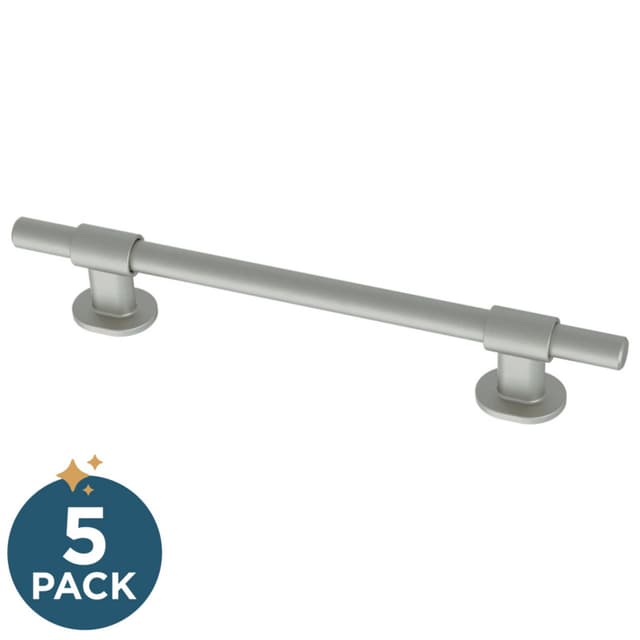 Franklin Brass Adjusta-Pull(TM) Francisco Pull, 1-3/8"-6-5/16"(35/160mm), Satin Nickel (Matte), 5 pack - P44365-SNM-B