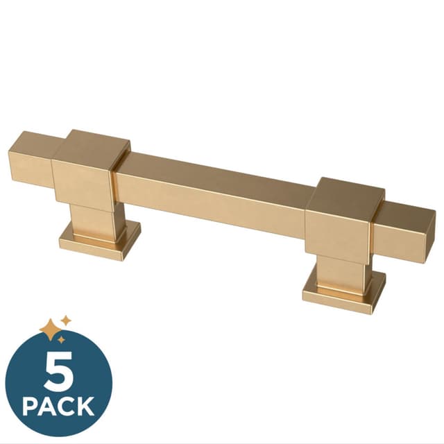 Franklin Brass Adjusta-Pull(TM) Square Bar Pull, 1-3/8"-4" (35/102mm), Champagne Bronze, 5 pack - P44367-CZ-B