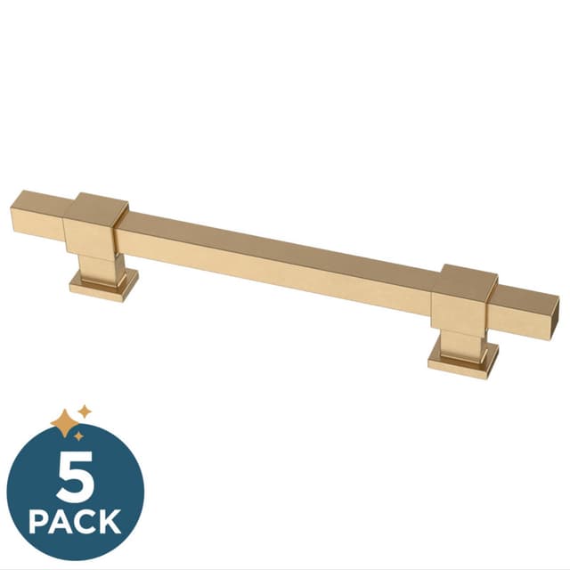 Franklin Brass Adjusta-Pull(TM) Square Bar Pull, 1-3/8"-6-5/16"(35/160mm), Champagne Bronze, 5 pack - P44368-CZ-B