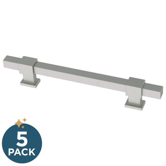 Franklin Brass Adjusta-Pull(TM) Square Bar Pull, 1-3/8"-6-5/16"(35/160mm), Satin Nickel (Matte), 5 pack - P44368-SNM-B