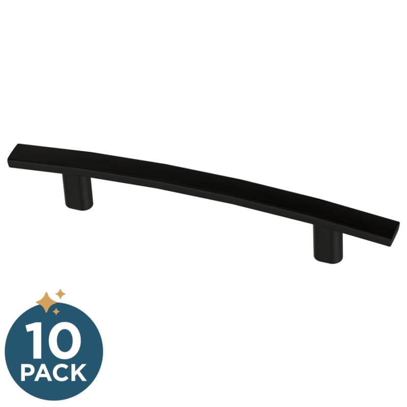 Franklin Brass Subtle Arch Pull, 3-3/4" (96mm), Matte Black, 10 pack - P44433-FB-B
