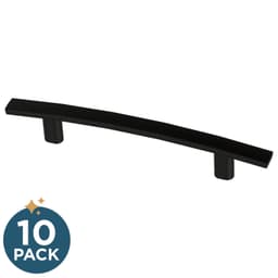 Franklin Brass Subtle Arch Pull, 3-3/4" (96mm), Matte Black, 10 pack - P44433-FB-B