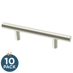 Franklin Brass Simple Round Bar Pull, 3" (76mm), Stainless Steel, 10 pack - P46640K-SS-SP