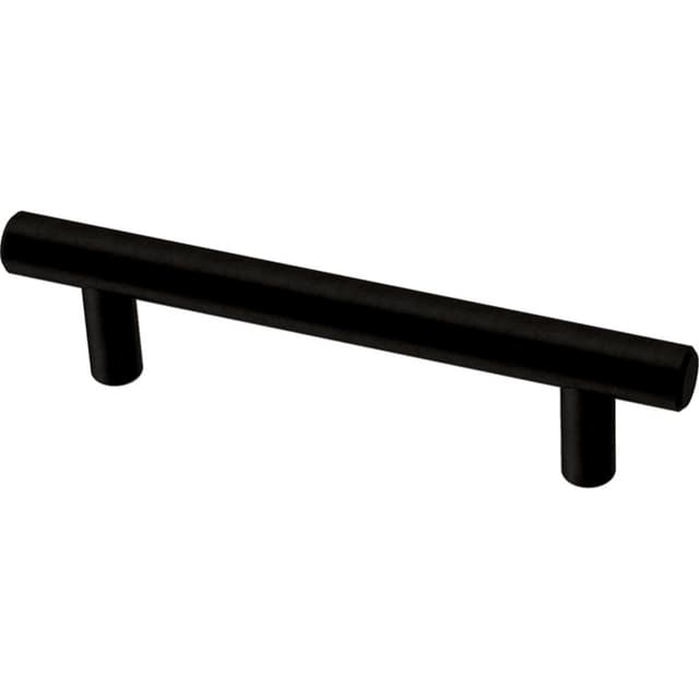 Franklin Brass Simple Round Bar Pull, 3-3/4" (96mm) CC, Matte Black - P46641K-FB-C