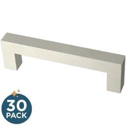 Franklin Brass Simple Modern Square Pull, 3-3/4" (96mm), Stainless Steel, 30 pack - P46645K-SS-B2