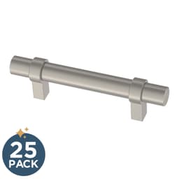 Liberty Simple Wrapped Bar Pull, 3" (76mm), Stainless Steel, 25 pack - P46649K-SS-R