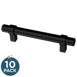 Franklin Brass Simple Wrapped Bar Pull, 3-3/4" (96mm), Matte Black, 10 pack - P46650K-FB-B