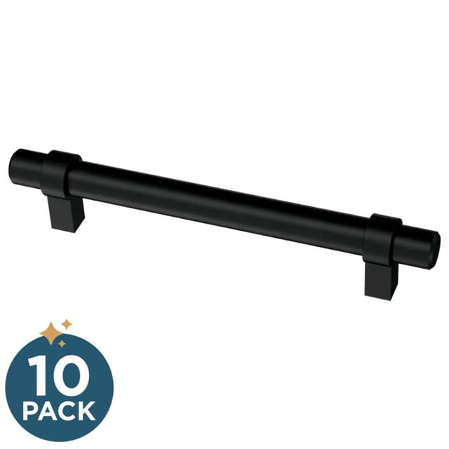 Franklin Brass Simple Wrapped Bar Pull, 5-1/16" (128mm), Matte Black, 10 pack - P46651K-FB-B