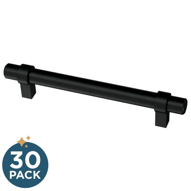 Franklin Brass Simple Wrapped Bar Pull, 5-1/16" (128mm), Matte Black, 30 pack - P46651K-FB-B2