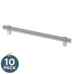 Franklin Brass Simple Wrapped Bar Pull, 7-9/16" (192mm), Stainless Steel, 10 pack - P46652K-SS-B