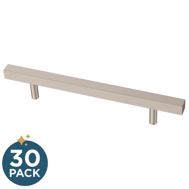 Franklin Brass Simple Square Bar Pull, 5-1/16" (128mm), Stainless Steel, 30 pack - P46657K-SS-B2