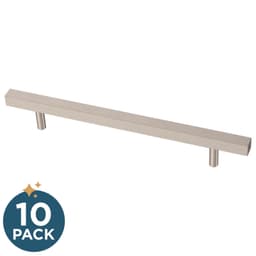 Franklin Brass Simple Square Bar Pull, 6-5/16" (160mm), Stainless Steel, 10 pack - P46658K-SS-B