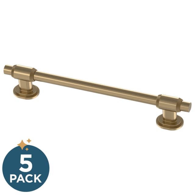 Franklin Brass Adjusta-Pull(TM)Fluted Edge Pull, 1-3/8"-6-5/16"(35/160mm), Champagne Bronze, 5 pack - P49105-CZ-B