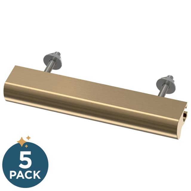 Franklin Brass Dropped Edge Adjusta-Pull(TM), 1-4" (25-102mm), Champagne Bronze, 5 pack - P49108-CZ-B