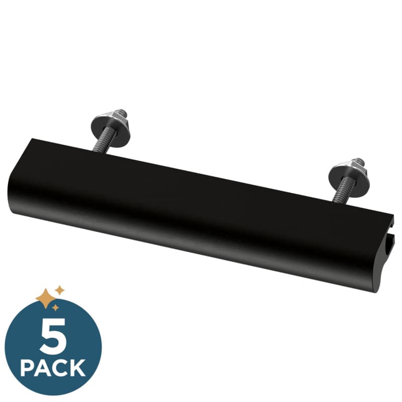 Franklin Brass Dropped Edge Adjusta-Pull(TM), 1-4" (25-102mm), Matte Black, 5 pack - P49108-FB-B