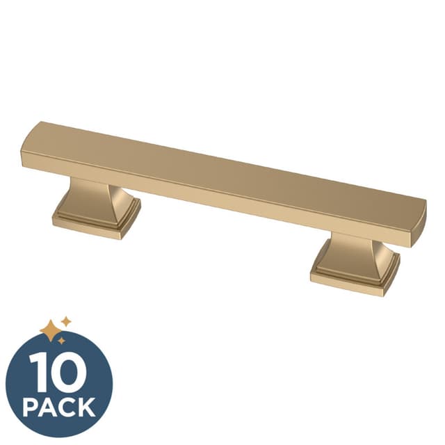 Franklin Brass Tiered Foot Pull, 3" (76mm), Champagne Bronze, 10 pack - P49572C-CZ-B