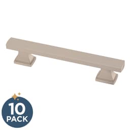 Franklin Brass Tiered Foot Pull, 3-3/4" (96mm), Satin Nickel, 10 pack - P49573C-SN-B