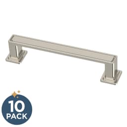 Franklin Brass Recessed Square Pull, 3-3/4" (96mm), Polished Nickel, 10 pack - P49577C-PN-B