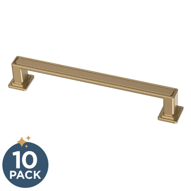 Franklin Brass Recessed Square Pull, 5-1/16" (128mm), Champagne Bronze, 10 pack - P49578C-CZ-B