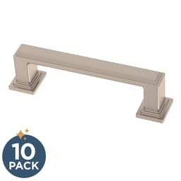 Franklin Brass Stepped Pull, 3" (76mm), Satin Nickel, 10 pack - P49580C-SN-B