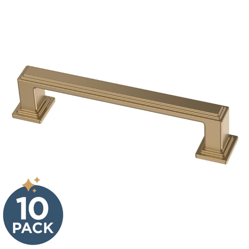 Franklin Brass Stepped Pull 3-3/4" (96 mm) Center to Center, Champagne Bronze, P49581C-CZ-B