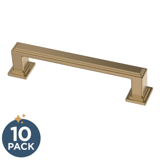 Franklin Brass Stepped Pull, 3-3/4" (96mm), Champagne Bronze, 10 pack - P49581C-CZ-B