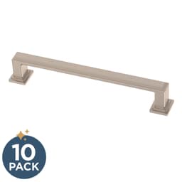 Franklin Brass Stepped Pull, 5-1/16" (128mm), Satin Nickel, 10 pack - P49582C-SN-B