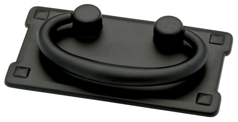 Franklin Brass Horizontal Bail Ring Pull 3" (76 mm) Center to Center, Matte Black, P62076-FB-C1