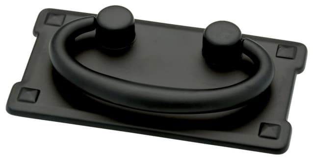 Franklin Brass Horizontal Bail Pull, 3" (76 mm) CC, Matte Black - P62076-FB-C1