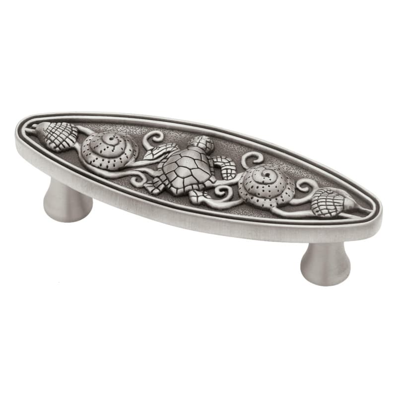 Franklin Brass Seaside Oval Pull, 3" (76mm) CC, Brushed Satin Pewter - PBF663-BSP-C1
