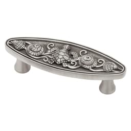 Franklin Brass Seaside Oval Pull, 3" (76mm) CC, Brushed Satin Pewter - PBF663-BSP-C1