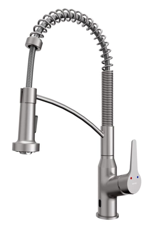 Karran Scottsdale ADA Single Handle Touchless Pull-Down Kitchen Faucet, Spot Free Stainless Steel, KKF215SFSS