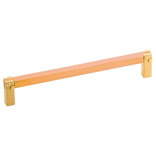 Emtek Arts & Crafts Mortise & Tenon Pull, 6"CC, Unlacquered Brass - 86276US3NL