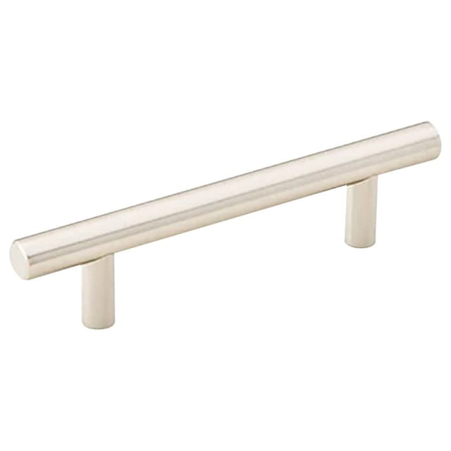 Emtek Contemporary Bar Pull, 3-1/2"CC, Unlacquered Brass - 86359US3NL